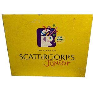 Scattergories Junior Board Game Ages 8-11 Complete Set By Milton Bradley 1990